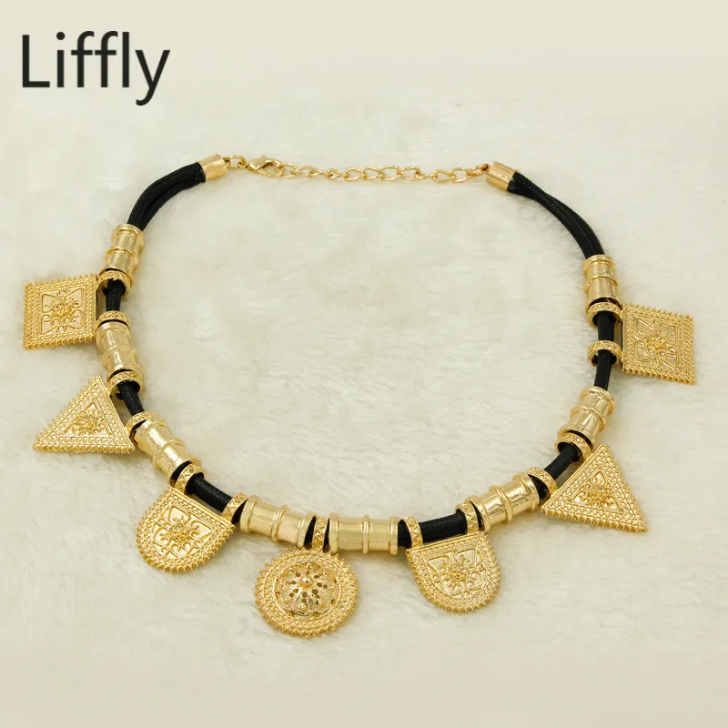 Изысканные наборы экзотическое свадебное ожерелье с черной веревкой сережки