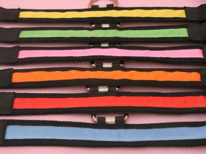 Светодиодный ошейник из ТПУ и нейлона мигающий для собак щенков светильник|dog