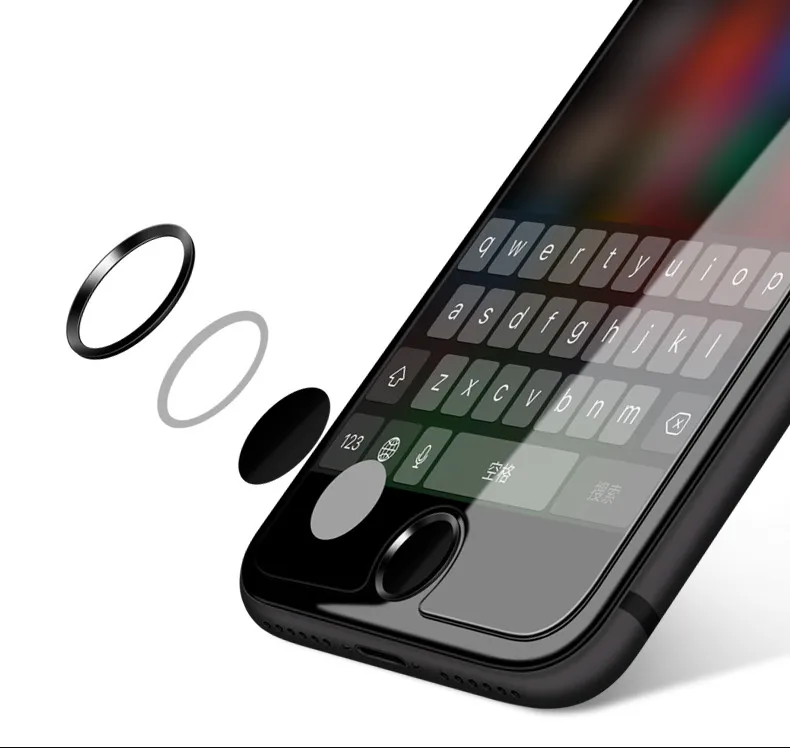 Универсальная наклейка на кнопку Home для iPhone X XS max XR 8 7 6 6S Plus 5s SE 5 отпечатков пальцев Touch ID защита от пота для iPad 4