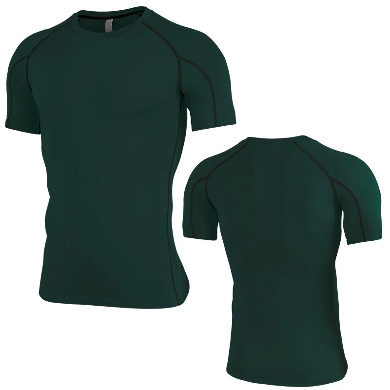 Rashguard Мужская рубашка для тренажерного зала дышащая сухая Спортивная мужские