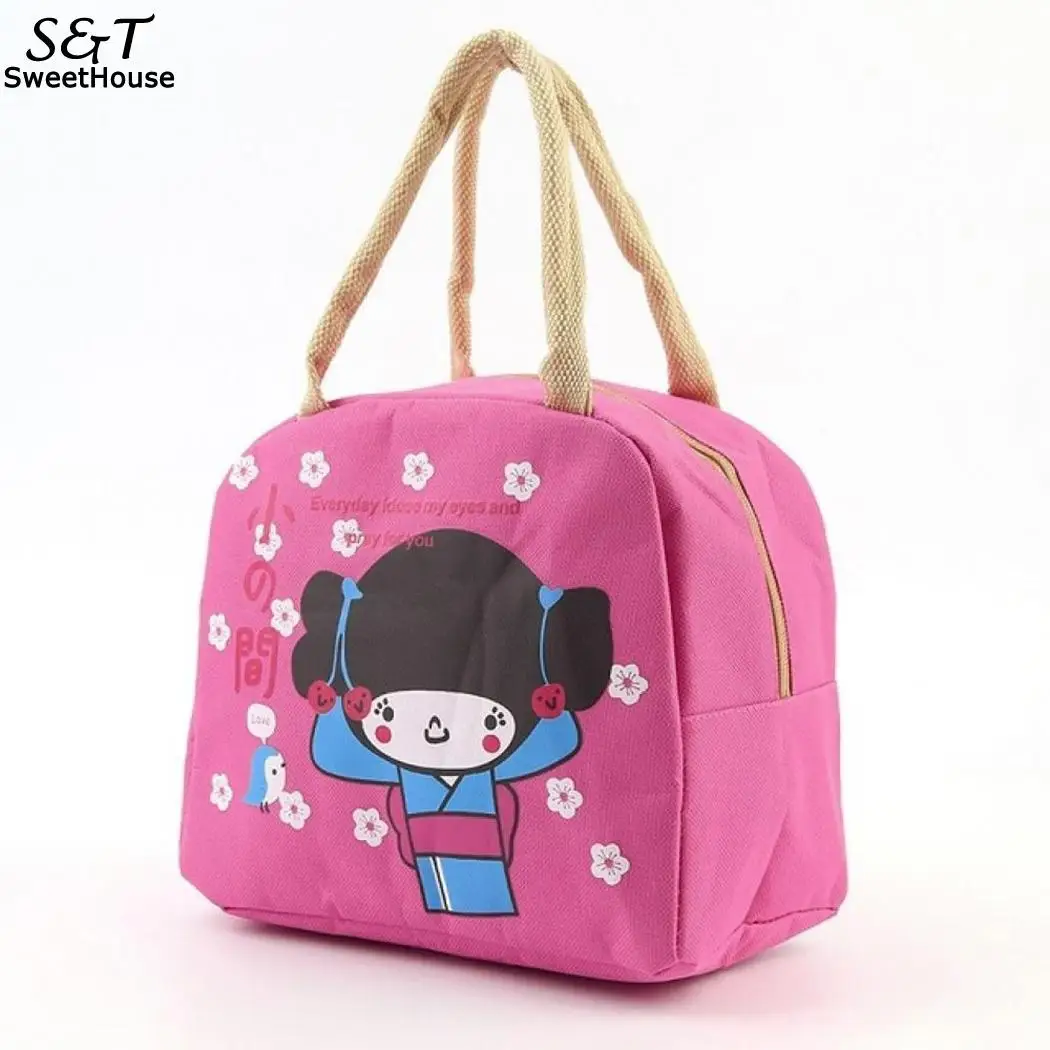 Унисекс Портативная сумка Ланч-бокс с застежкой-молнией для хранения еды пикника