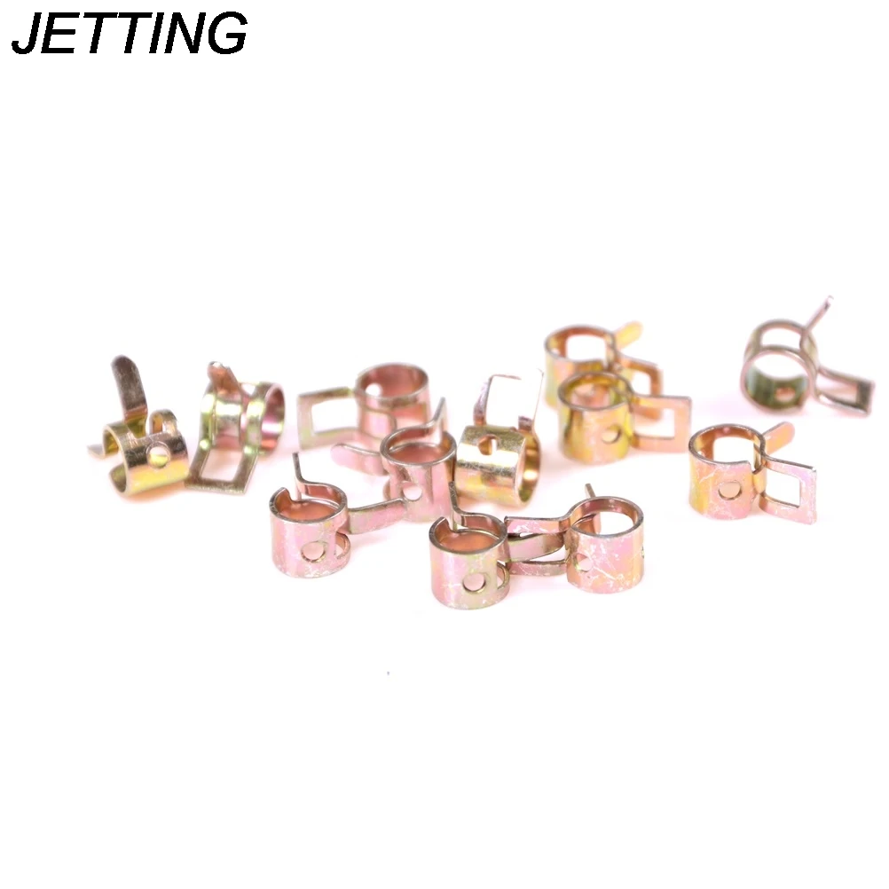10Pcs 5-10mm Spring Clip Vacuum Fuel Hose Line Silicone Pipe Tube Band Clamps Fastener | Обустройство дома