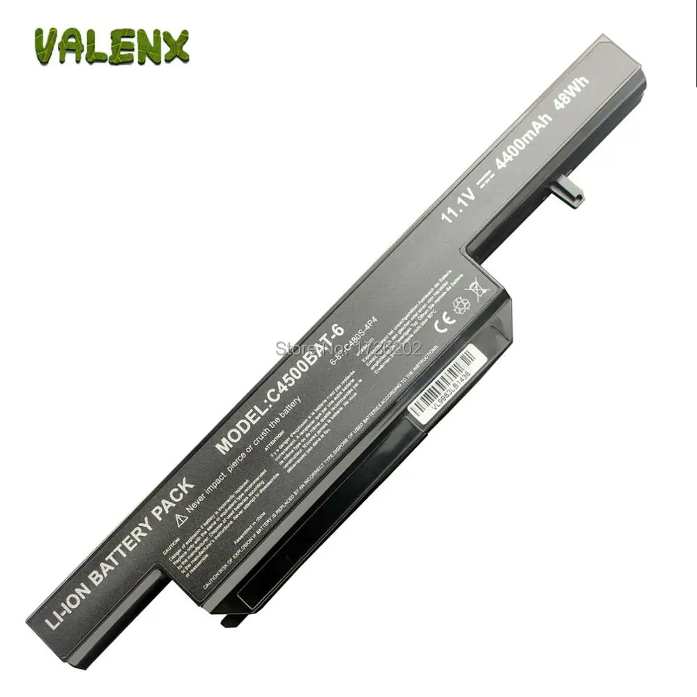 NEW Laptop Battery C4500BAT-6 6-87-C480S-4G41 6-87-E412S-4D7 for Clevo W150HR W150ER W251 Tablet PC |