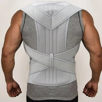 2021 silver posture corrector scoliosis back brace spine corset belt shoulder therapy support poor posture correction belt men