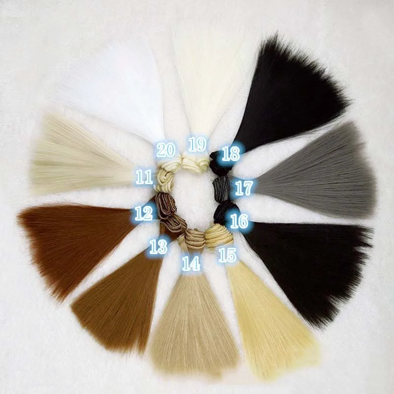 6 шт./Лот лидер продаж аксессуары для кукол сделай сам прямые волосы парик