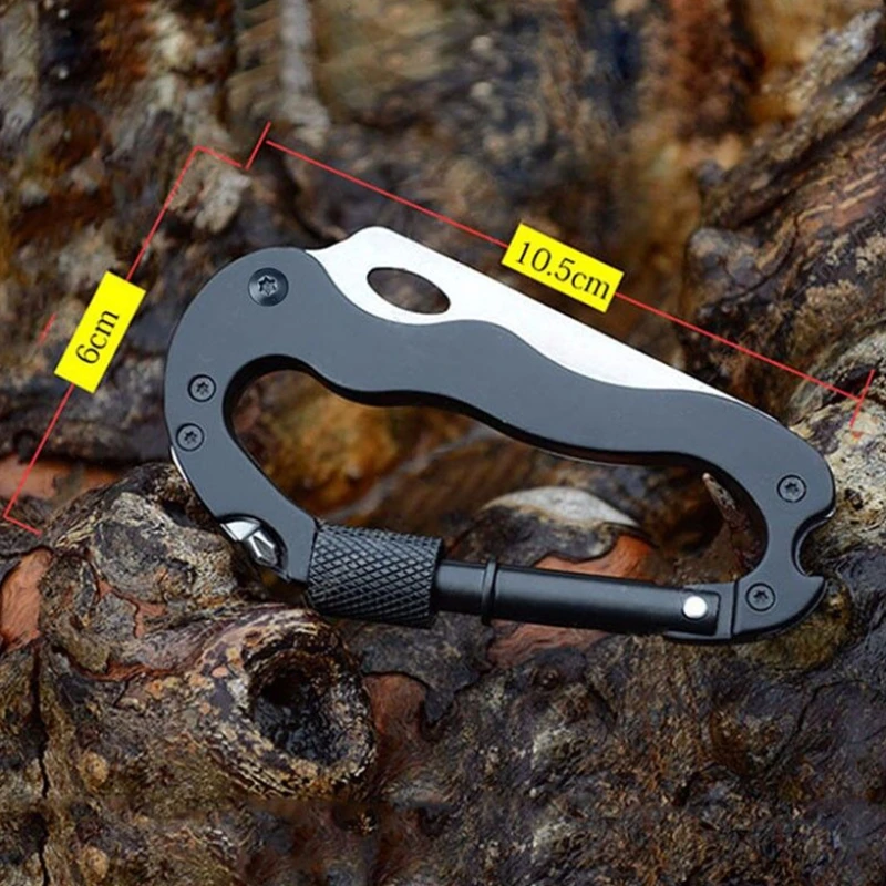 Self Defense Multi-function Tool Climbing Carabiner Security Hook Gear Buckle Outdoor Sports Safety defensa personal Parts | Безопасность