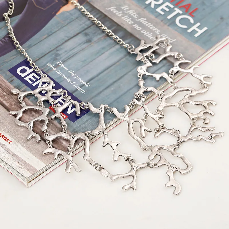 LOVBEAFAS модные браслеты уникальное винтажное Сращивание дерево ожерелье ветка