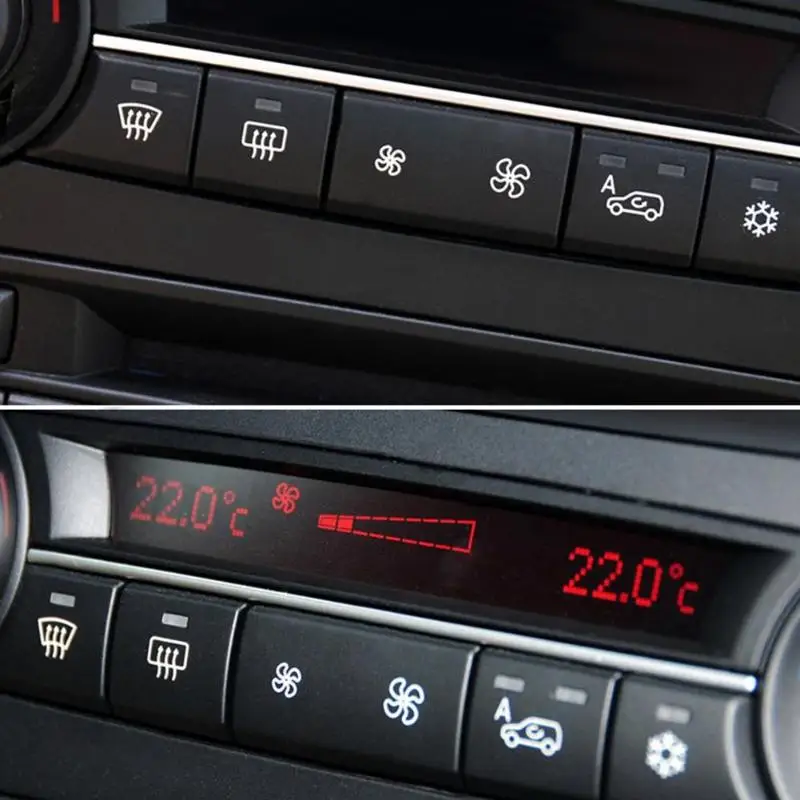 

VODOOL Car Heater Climate Air Conditioning Control Panel Fan Speed Button Cover for BMW X5 E70 X6 E71 Auto Accessories