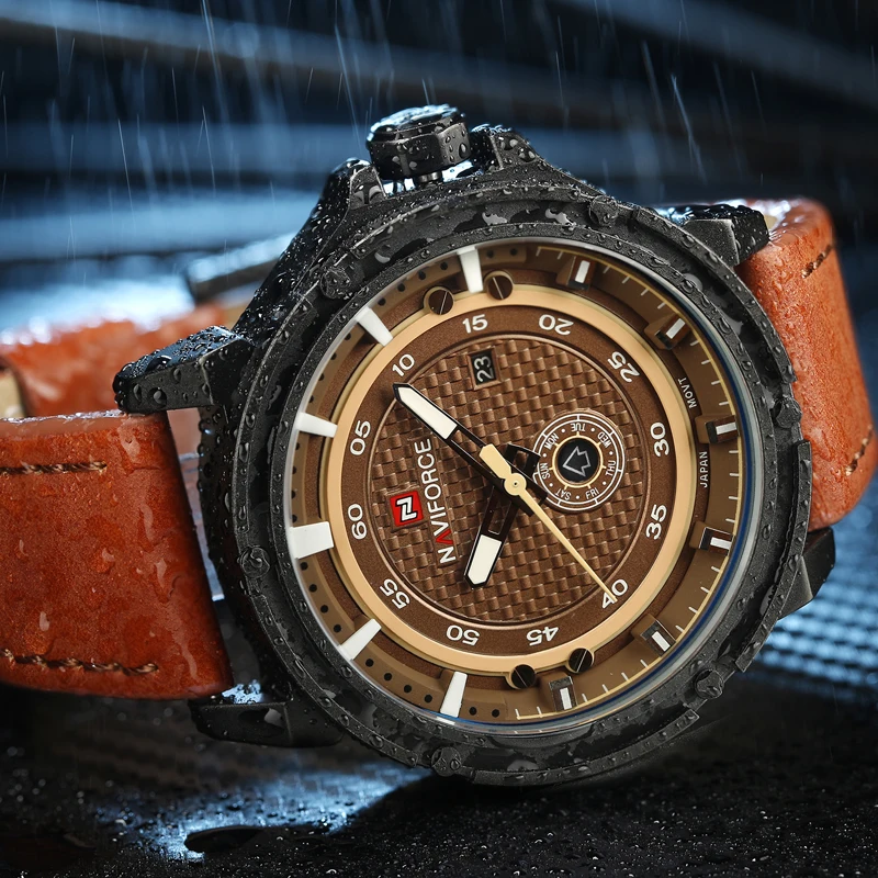 Naviforce оригинальный Элитный бренд Модные Для Мужчин Кварцевые Аналоговые Спорт