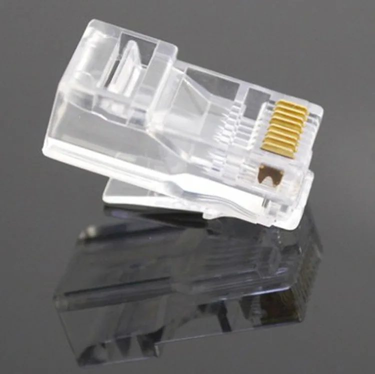Бесплатная доставка по акции! RJ45 8P8C CAT5 прозрачный обжимной разъем 500 шт. в пакете |