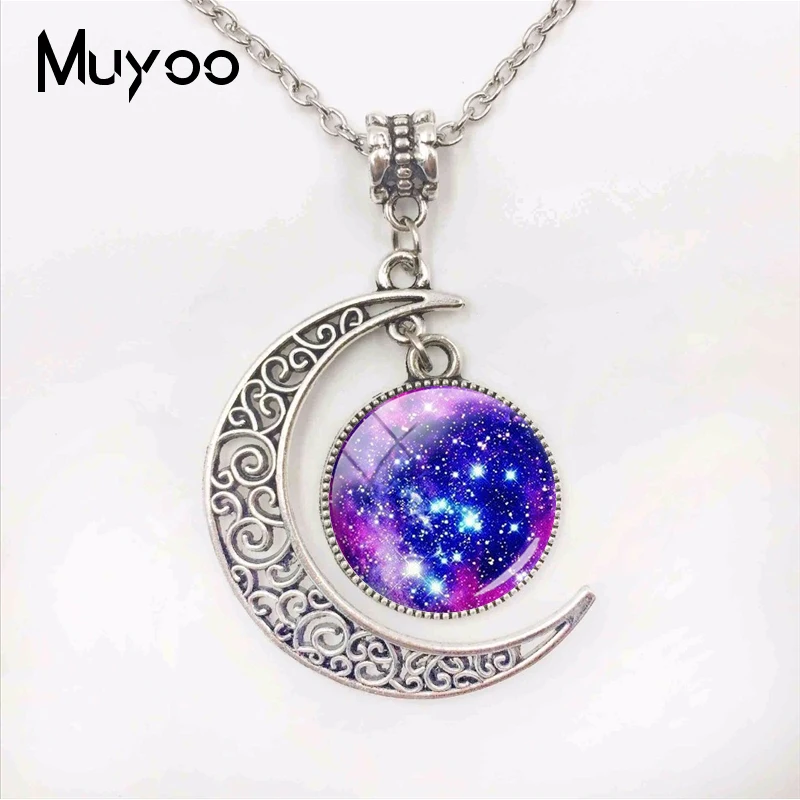 Ожерелье женское с кабошоном и луной модное ювелирное изделие покрытием из