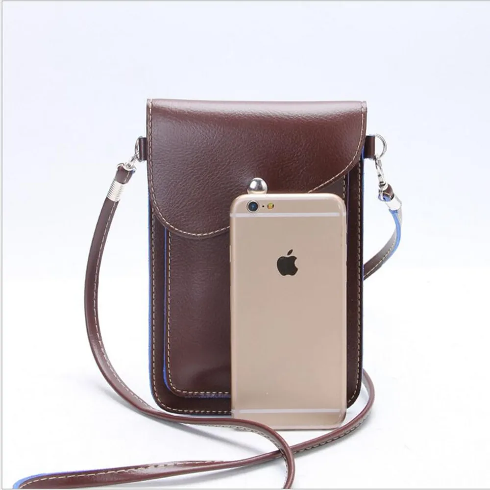 Сумка для телефона из искусственной кожи с карманом на плечо кошелек чехол