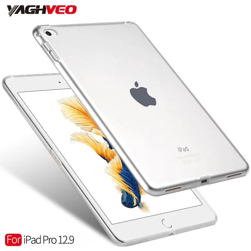 Ультратонкий прозрачный силиконовый чехол для iPad Pro A1670 A1671 A1584 мягкий из ТПУ 12 9