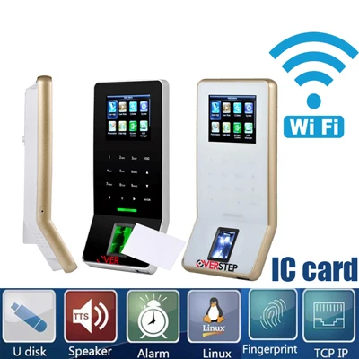 zk F22 wifi и RJ45 соединение ультра тонкий отпечаток пальца посещаемость времени и Контроль Доступа биометрический работник ZKteco F22 - Цвет: F22 with IC card