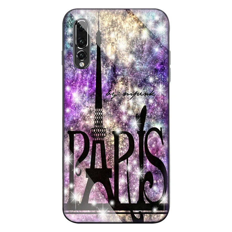 Luxury Glass celular Case For huawei mate 20 lite p30 p20 pro p10 plus Cover nova 3i 4 tower gift Phone |