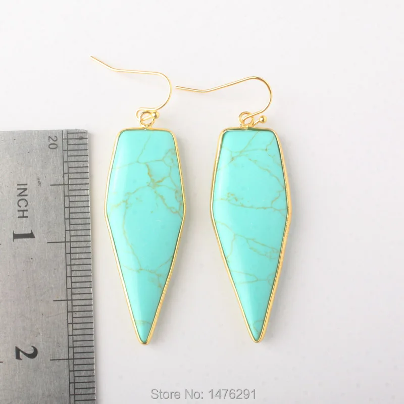 Серьги из Лабрадорита С Золотым крючком 1 пара 2018|dangle earrings|earrings danglehook earrings |
