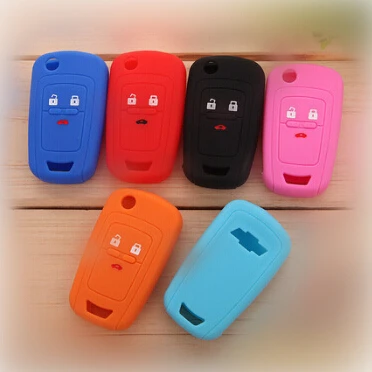 10 шт./лот силиконовый чехол для автомобильного ключа защитный Chevrolet Cruze TRAX Spark Onix