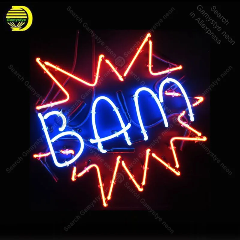 

Neon light Signs for Bam explosive Neon Bulbs sign Lamps Glass Handcraft Bar window display neon Letrero Neons enseigne lumine