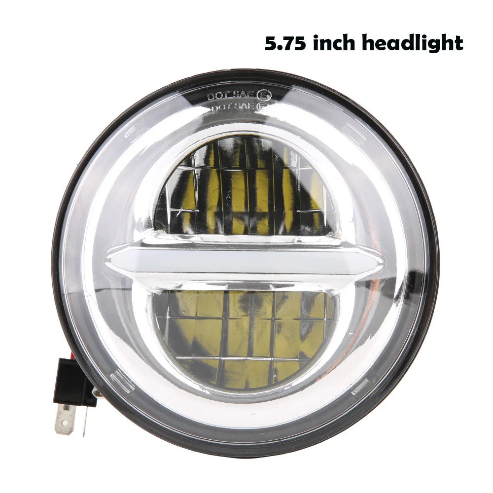 

1pcs New 50W 5.75 inch Replica LED Headlight install 5.75 in. 5 3/4" for 2015 HD Dyna Street Bob