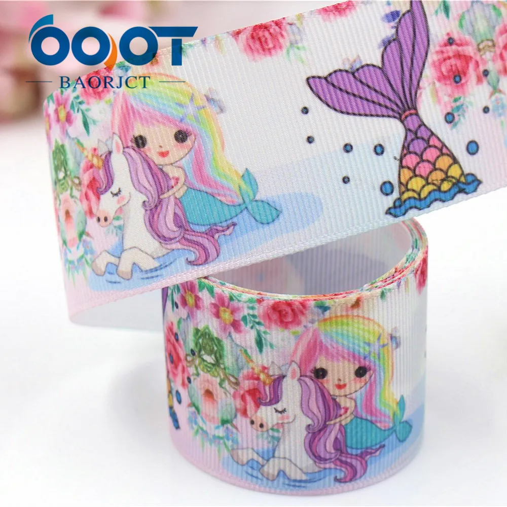 OOOT BAORJCT I-19221-429, 38 мм, 10 ярдов мультфильм термотрансферные печатные корсажные ленты, лук кепки DIY аксессуары украшения