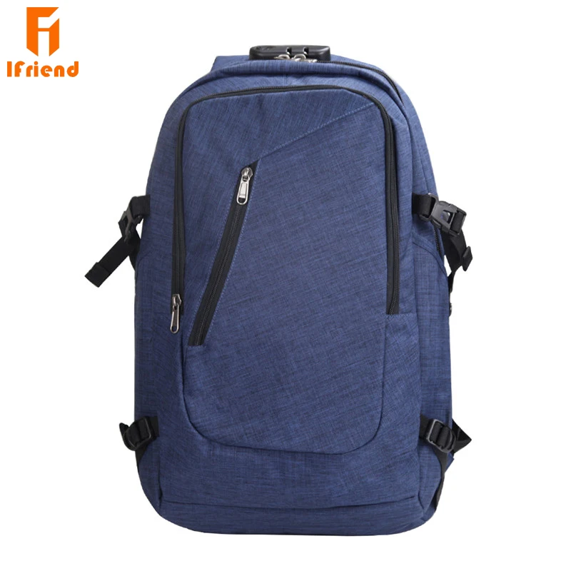 Ifriend унисекс бизнес Противоугонный 17 дюймов модный ноутбук рюкзак сумка с USB