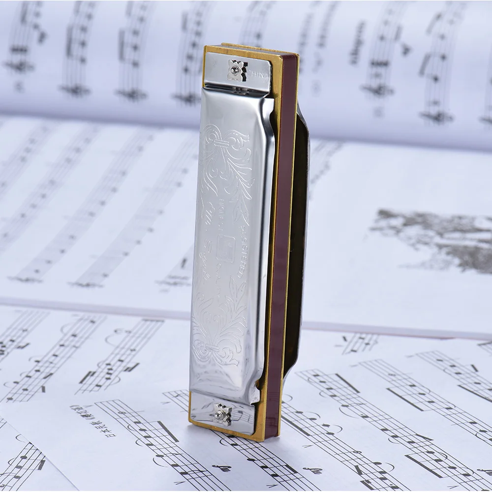 Suzuki Key of C Harmonica 1072 Folkmaster Стандартный 10 отверстие Diatonic 20 Тон для начинающего