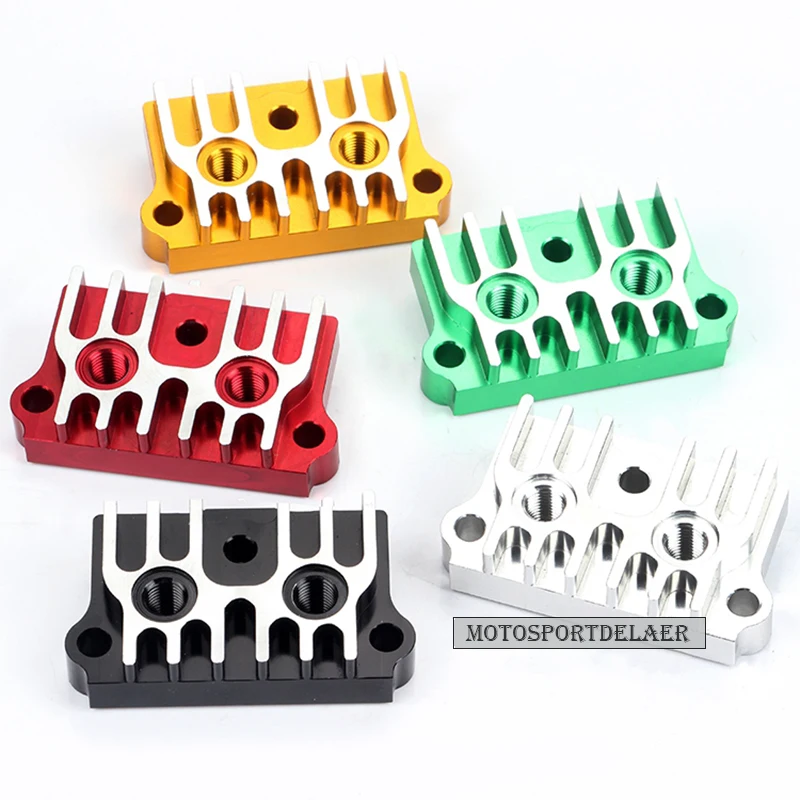 110 125 140 150 160CC маслоохладитель cnc горизонтальные чехол для цилиндра двигателя Dirt Pit Bike покрытие для велосипеда Quad Запчасти