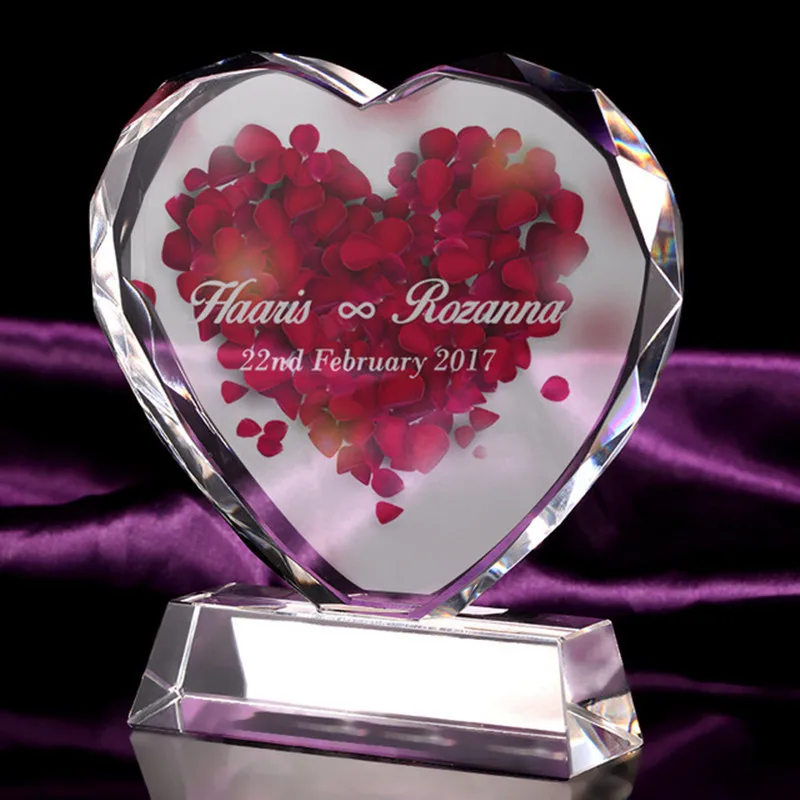 

Heart Shape DIY Crystal Family Photo Frame Album Handmade Wedding Baby Fotos scrapbook photo Valentine's Day Picture Frame