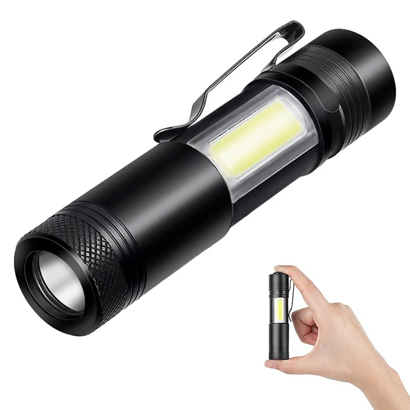 PANYUE Wholesale 10PCS SK78 Mini COB Flashlight Torch Ultra Bright 800 Lumen Handheld Light LED Pocket LED Work Light with clip