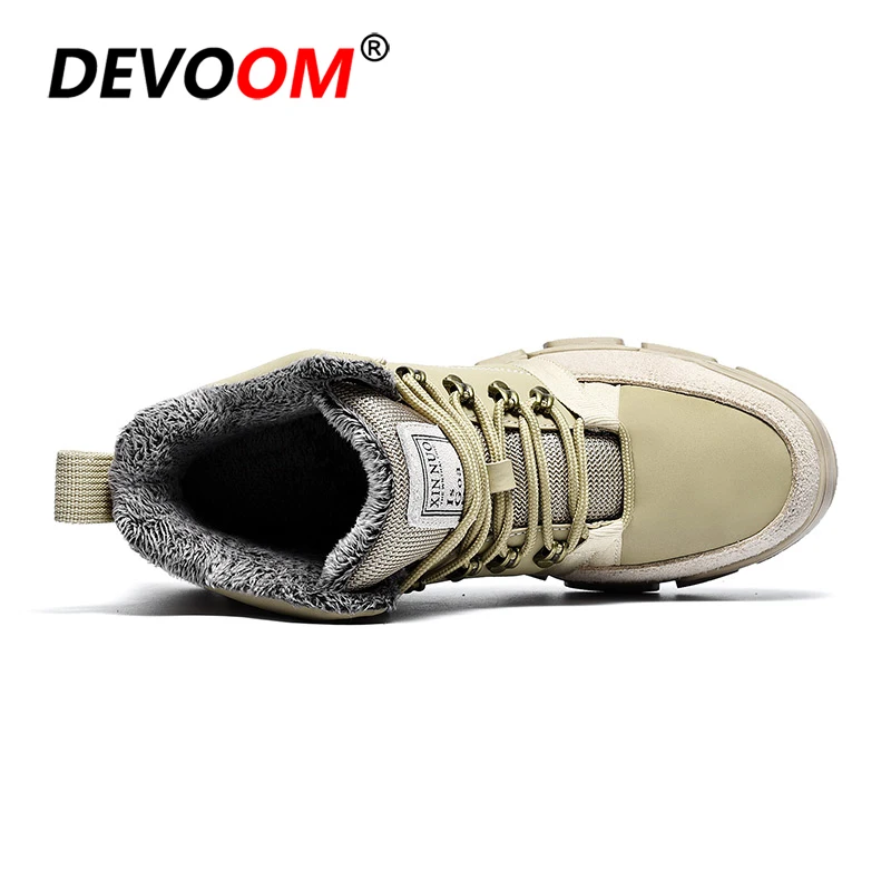 2018 Новая зимняя мужская обувь для пешего туризма кожаная ботинки альпинизма