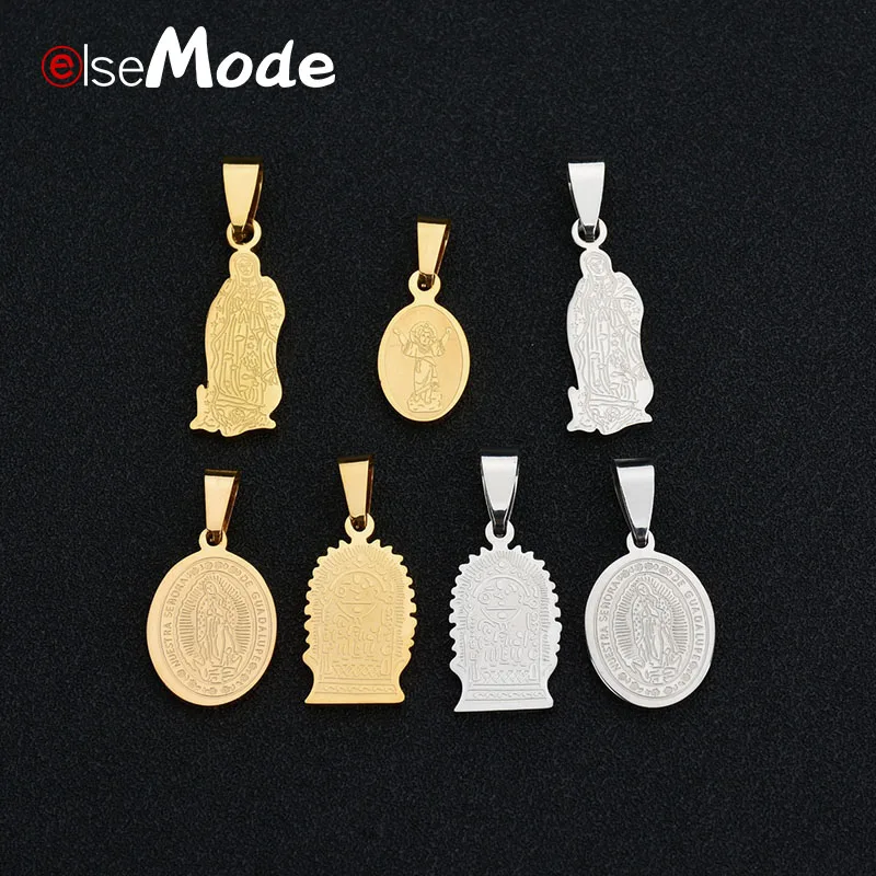 ELSEMODE девственные Мария Подвески золотого и серебряного цвета женские