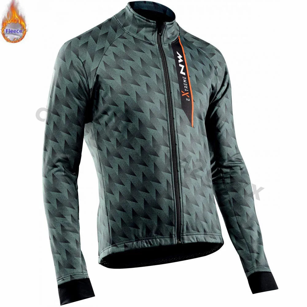 NW Northwave Зимняя Теплая Флисовая одежда для велоспорта, велосипедный Триатлон MTB, Майки для велоспорта, мужские комплекты для велоспорта - Цвет: 18