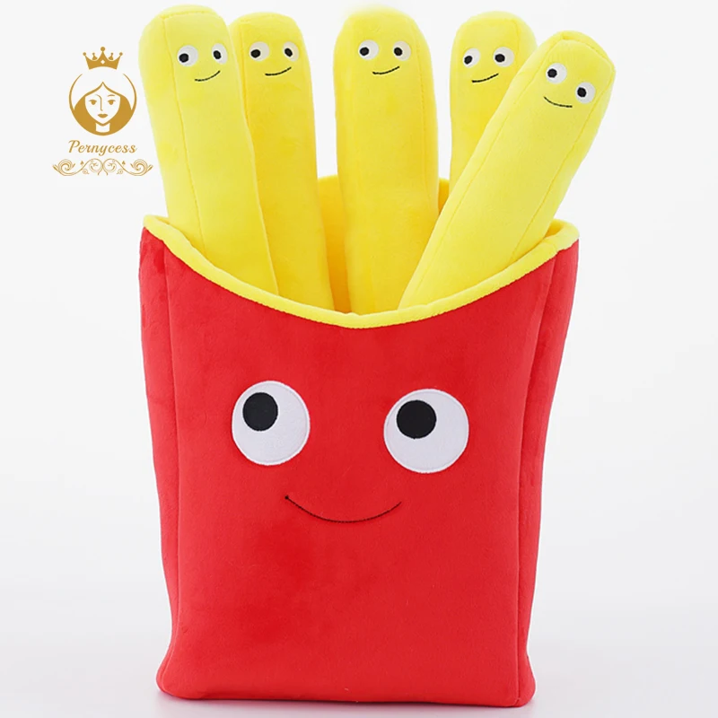 1PCS 50CM Cute Cartoon Expression Pizza French Fries Cushions Creative Plush Stuffed Toys Home Decoration | Игрушки и хобби