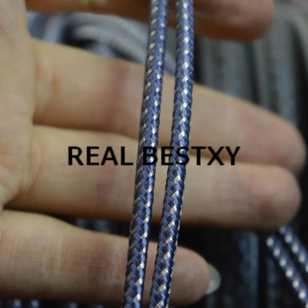 Реальный BESTXY 5 м/лот 3 1 мм синяя стальная проволока/нейлоновая веревка плетеные