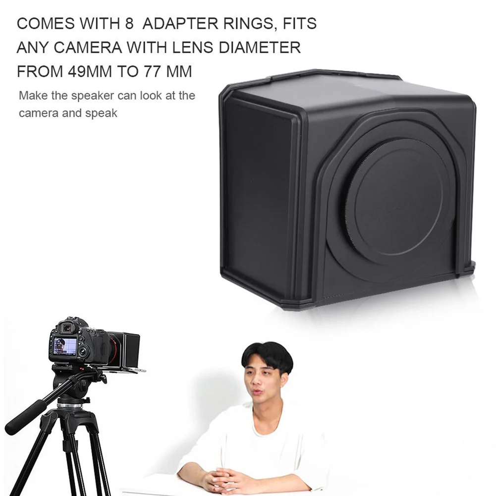 T1 DSLR камера профессиональный телепромтер набор Легко управляемый фото студия ABS Интервью Портативный с адаптером Кольцо телефон использование Forum