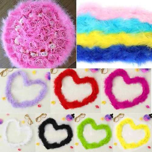 2015 New 2 Meters Marabou Feather Boa For Fancy Dress Party Burlesque Boas Various Colours 1SFU 5O42 |