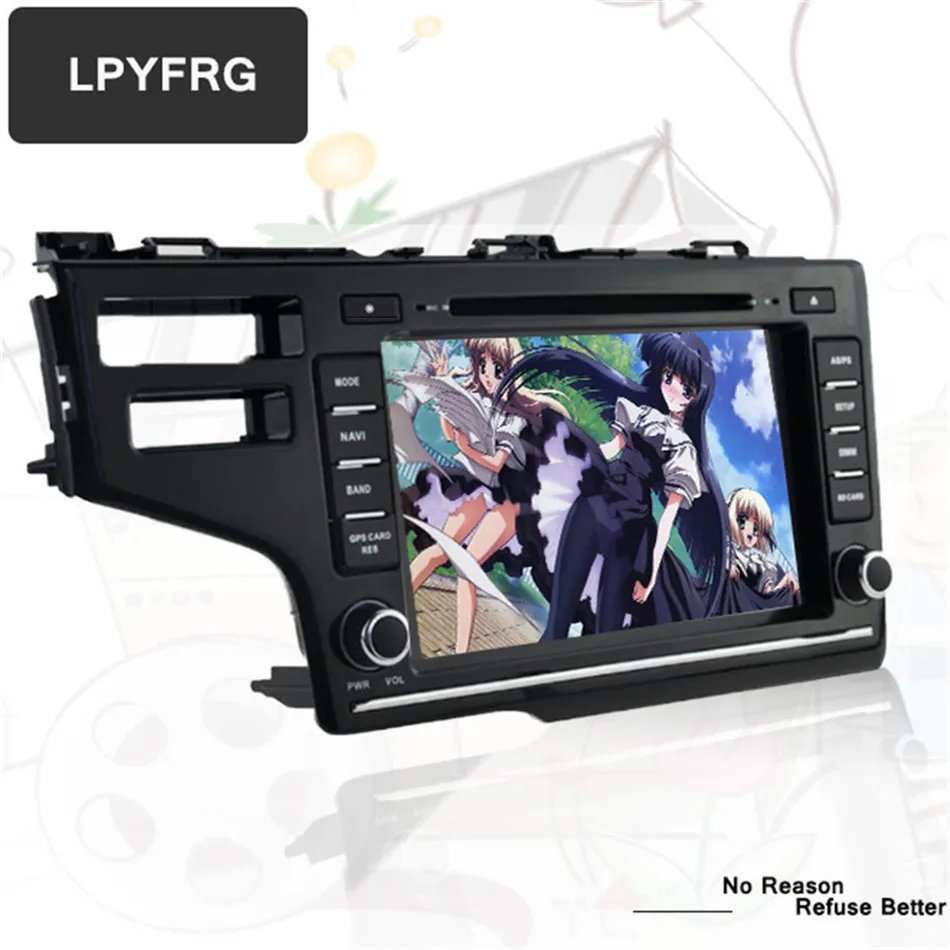 1024*600 Quad Core Android 7.1 Car DVD Radio GPS Navigation Player for Honda Fit 2014-2017 Brazil Version DVR DAB TPMS 2G RAM | Автомобили