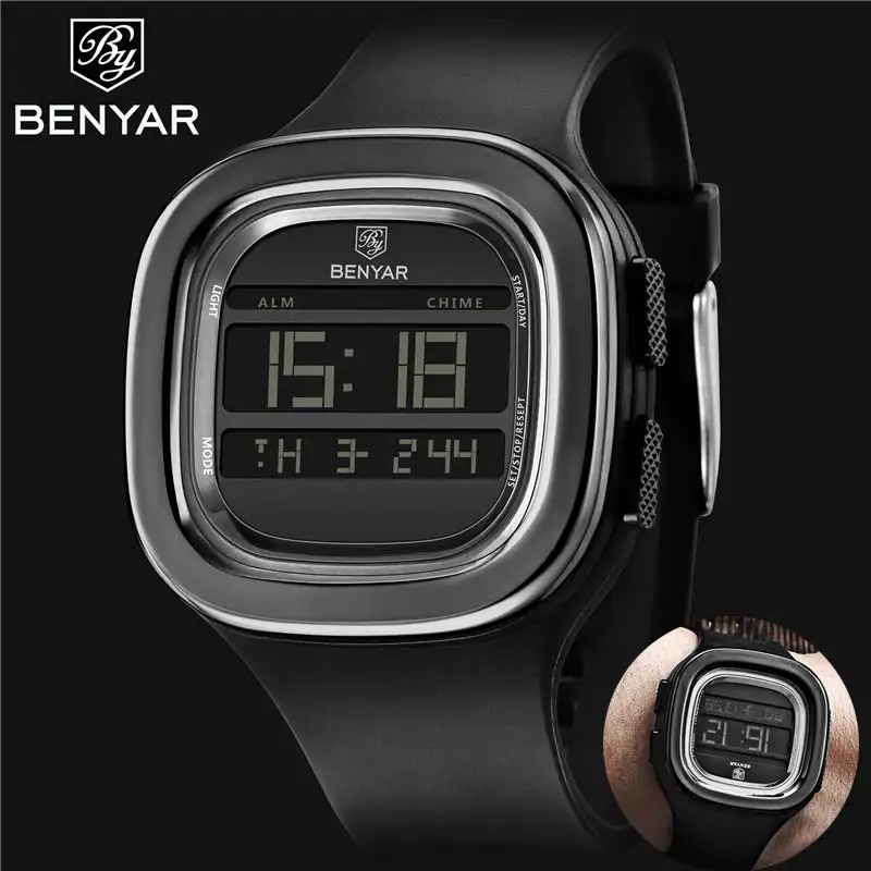 Relogio Masculino BENYAR мужские часы Топ бренд Роскошный Спортивный Хронограф Будильник
