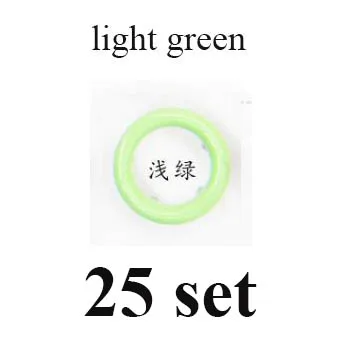25set light green 25 наборов высокое качество металл латунь 9,5 мм зубчатая Кнопка Экологичные кнопки для ухода за кожей Поппер пряжки 20 Доступные цвета - Цвет: 25set light green