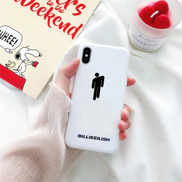 20144 Billie eilish логотип Чехол для телефона для iphone X XR XS Max 8 7 6s Plus billie eilish Мягкий силиконовый чехол для iphone X XS чехол для телефона s - Цвет: 20144
