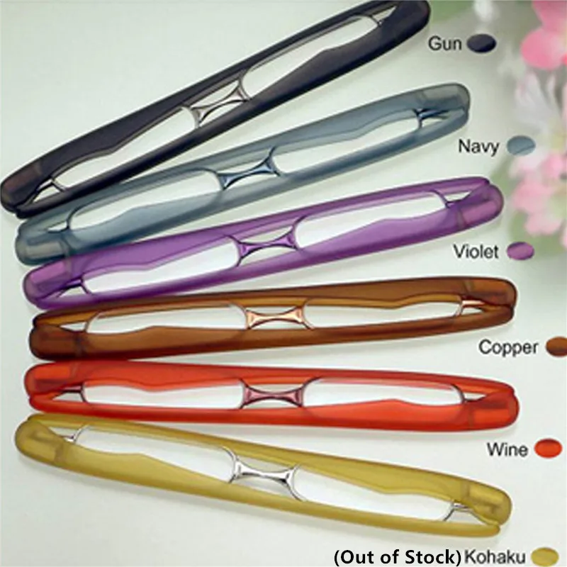 Модные складные мини очки для чтения карманный считыватель складной светильник