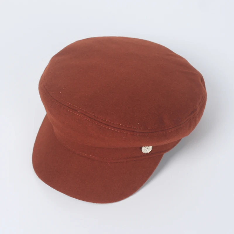 ROSELUOSI Женская осенне зимняя военная шапка Повседневная однотонная Шерстяная