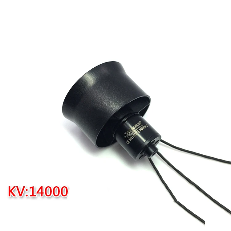 30 мм EDF Ducted Fan Set 6 Blades Электрический с 2s двигателем QF1611 7000KV / 14000KV бесщеточный мотор
