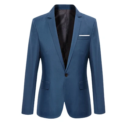 

Men Blazer Solid Nice Korean Designs Slim Fit Blazer Jacket For Men One Button Fashion Casual Male Suits Coat Cool Men Clothes