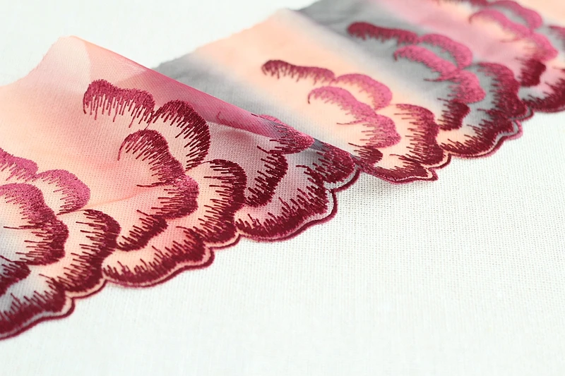 MLAEY 2Yards Embroidered Flower Lace Trim High Quality Fabric DIY Craft&ampSewing Dress Clothing Accessories | Дом и сад