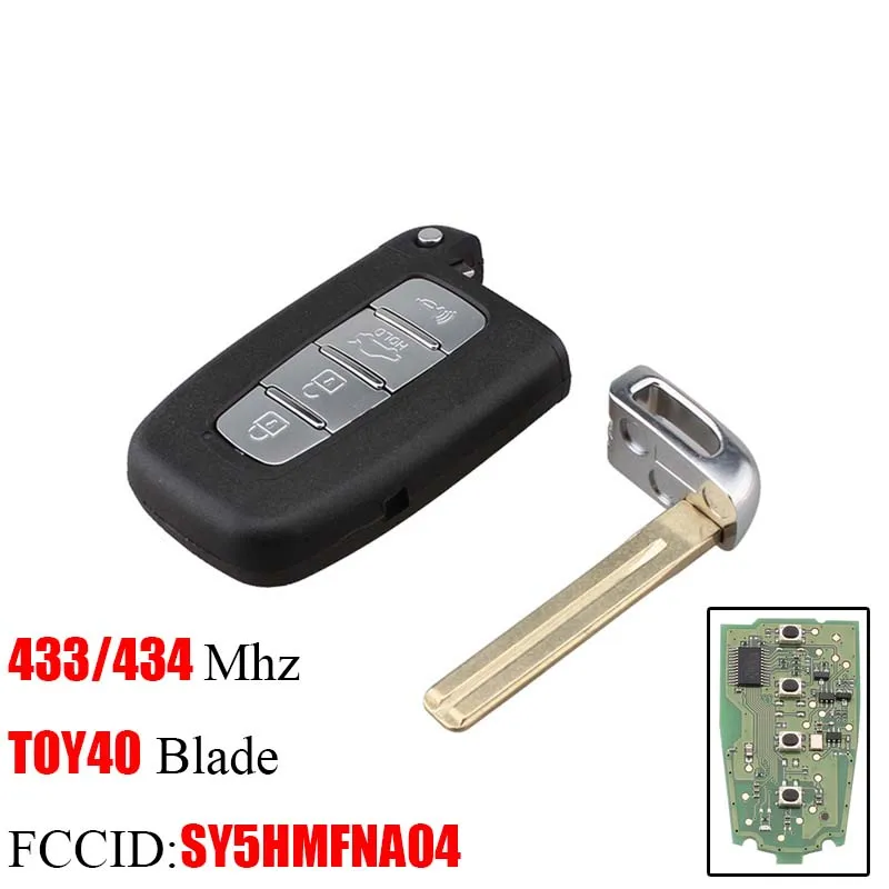4BT 433Mhz TOY40 BHKEY 4 кнопки умный дистанционный ключ брелок 433 МГц для KIA SY5HMFNA04 Для Киа Форте соул Рио БОРРЕГО Соренто Оптима PCF7952 чип - Количество кнопок: 4BT 433Mhz TOY40
