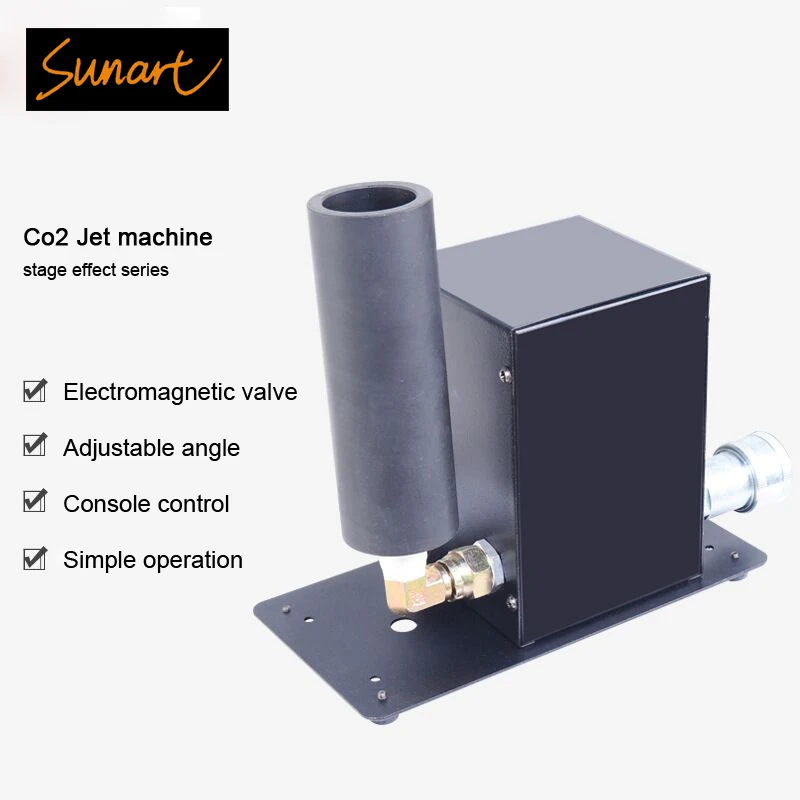 Free Shipping Stage Co2 Jet Somke Effect Machine For DJ Disco Hazer Fazer DMX 512 Control Work With Moving Head Beam Wash Light | Лампы и