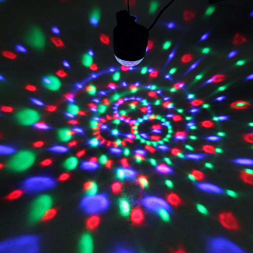 Хрустальный волшебный шар светодиодная сценическая лампа 7 режимов звуковой ИК