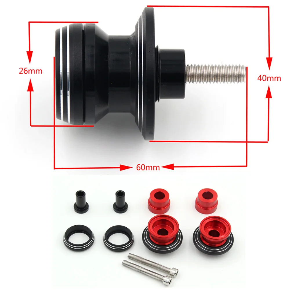 

Motorcycle CNC Aluminum Swingarm Spools Slider Stand Screws For KAWASAKI ZEPHYR X 400 ZEPHYRX400 1998-2008