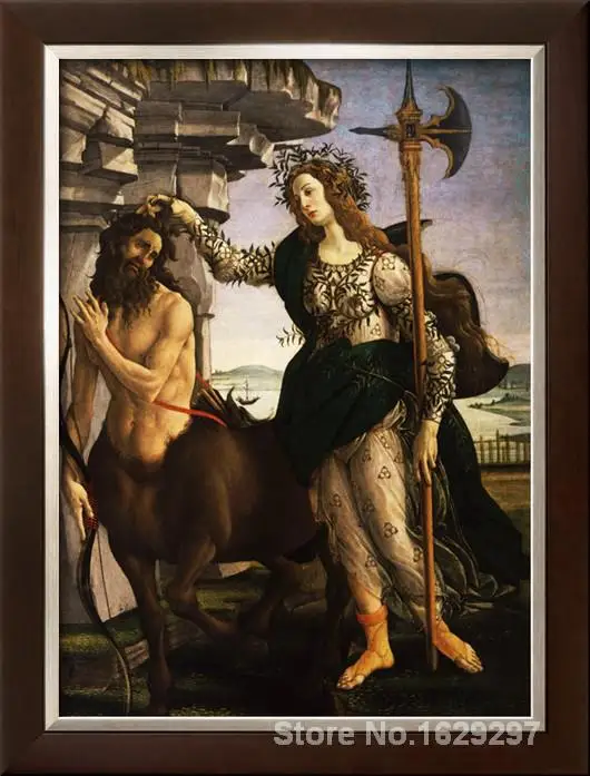 Портретное искусство абстрактные паллазы или Минерва и центавры C. От Sandro Botticelli